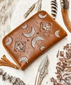 MAHIYA Moon Child Wallet Boho Leather