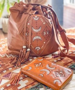 MAHIYA Moon Child Wallet Boho Leather