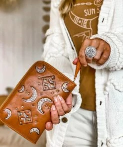 MAHIYA Moon Child Wallet Boho Leather