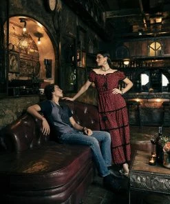 Tulle And Batiste Dresses Nathalie Maxi Dress - Tango Red - Preorder