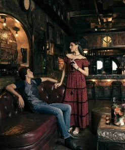 Tulle And Batiste Dresses Nathalie Maxi Dress - Tango Red - Preorder