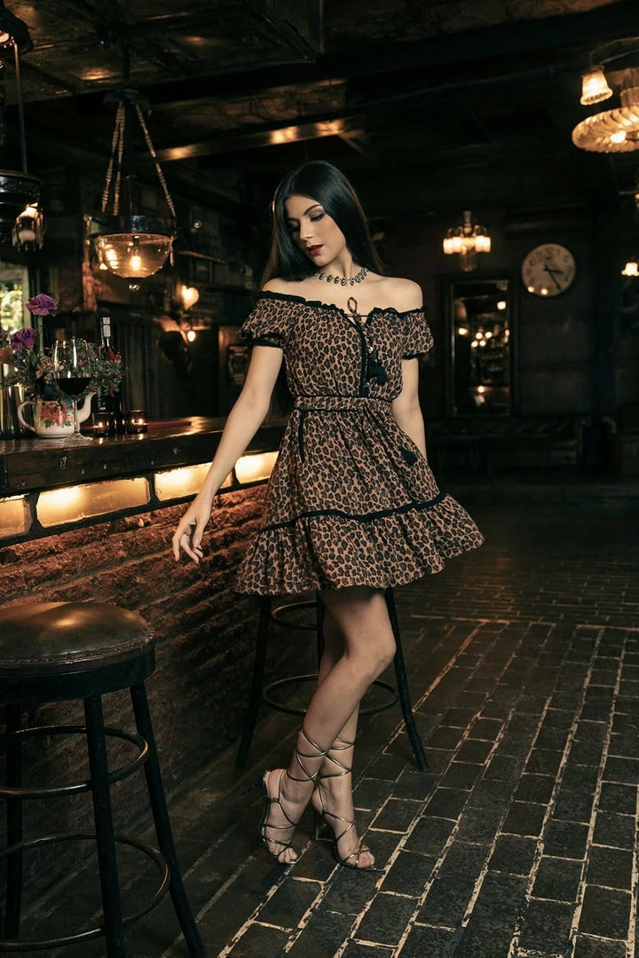 Tulle And Batiste Nathalie Mini Dress - Brunette - Preorder 1 Tulle And Batiste Nathalie Mini Dress - Brunette - Preorder