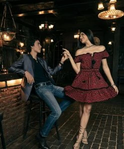 Tulle And Batiste Nathalie Mini Dress - Tango Red - Preorder Dresses 12 Tulle And Batiste Nathalie Mini Dress - Tango Red - Preorder Dresses