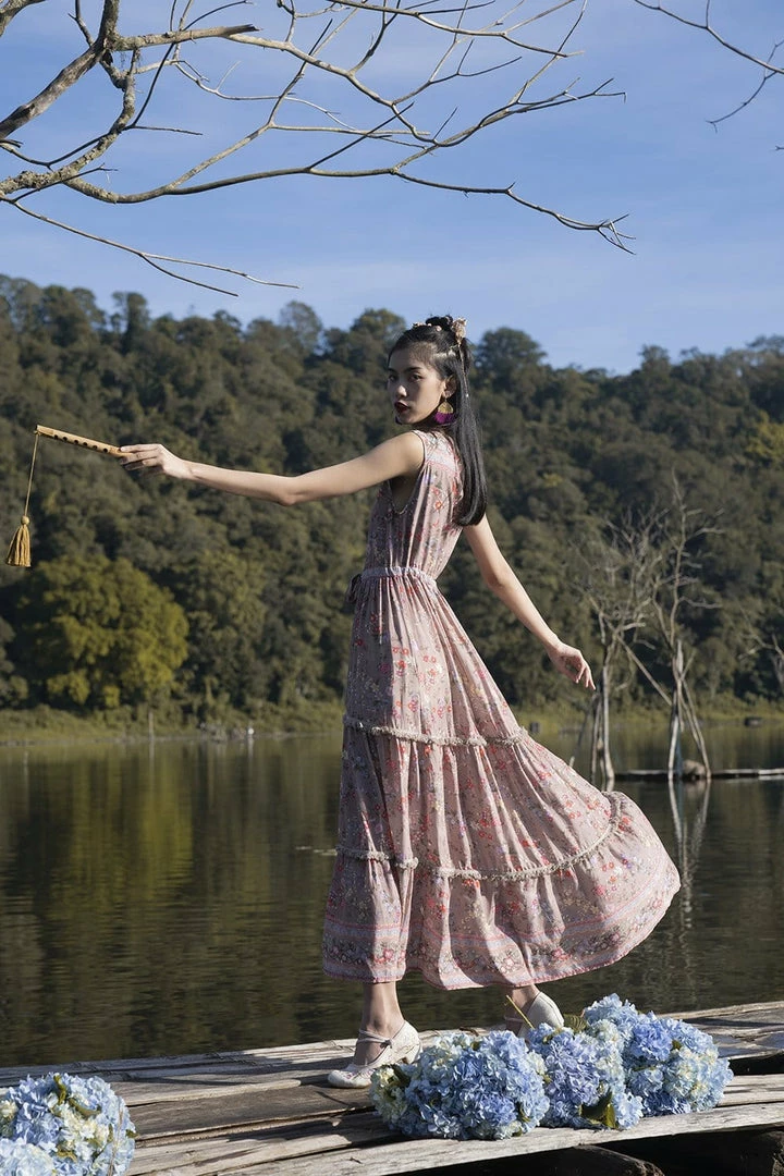 Tulle And Batiste Dresses Neveah Maxi Dress - Warm Taupe - Preorder 3 Tulle And Batiste Dresses Neveah Maxi Dress - Warm Taupe - Preorder