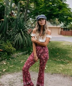 We The Wild Collective Paisley Dreams Bell Bottoms