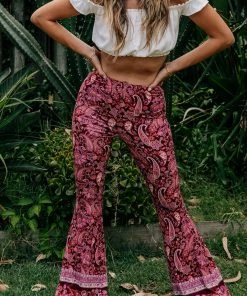 We The Wild Collective Paisley Dreams Bell Bottoms