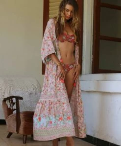 Tulle And Batiste Pishon Kimono Dress - Lotus - Preorder Dresses