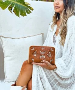 MAHIYA Moon Child Wallet Boho Leather