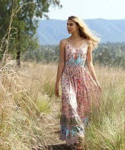 Tulle And Batiste Dresses Ravennah Maxi Dress - Lotus - Preorder