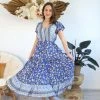 SALTY BRIGHT Dresses Juliette Maxi Dress - Sapphire