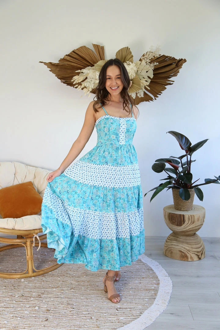 SALTY BRIGHT Dresses Nevena Strappy Dress - Mint 1 SALTY BRIGHT Dresses Nevena Strappy Dress - Mint