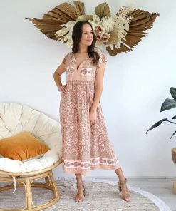 SALTY BRIGHT Dresses Andee Smock Dress - Blush