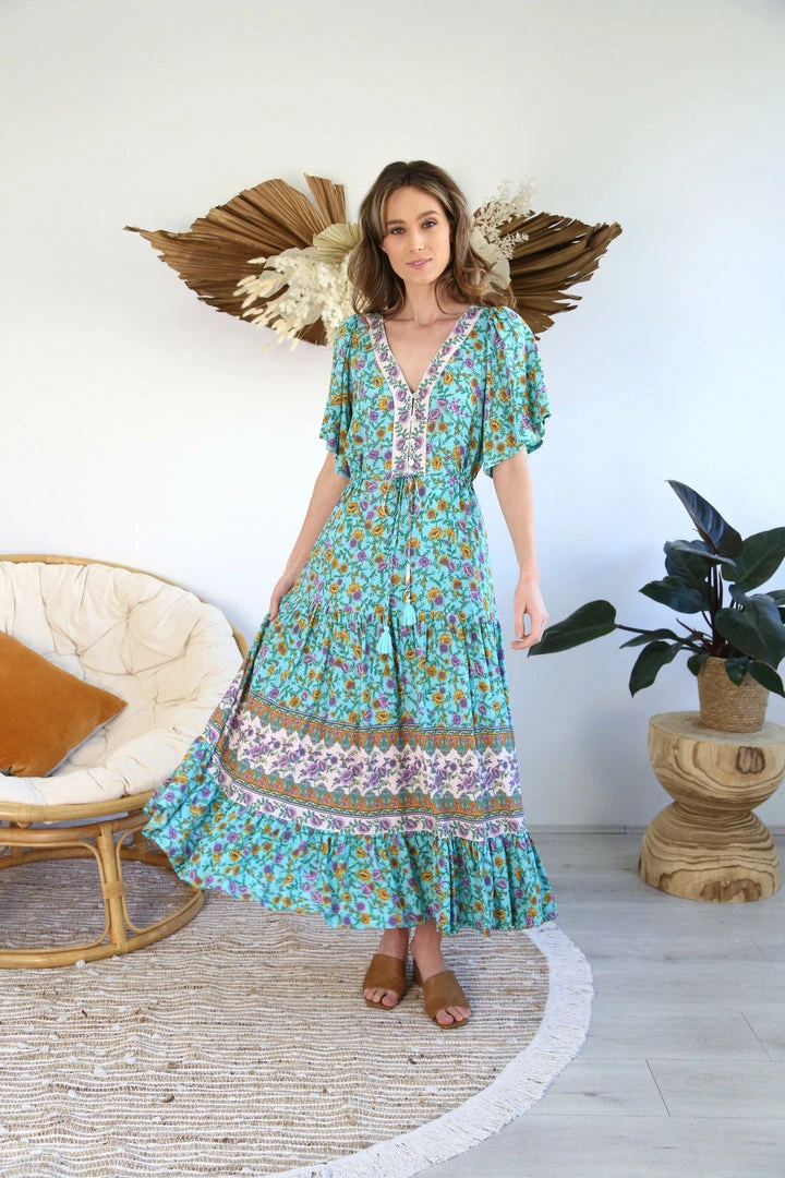 SALTY BRIGHT Dresses Eloise Maxi Dress - Mint 1 SALTY BRIGHT Dresses Eloise Maxi Dress - Mint