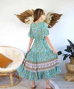 SALTY BRIGHT Dresses Eloise Maxi Dress - Mint