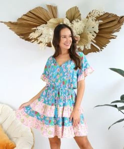 SALTY BRIGHT Dresses Harley Mini Dress - Teal