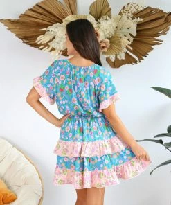 SALTY BRIGHT Dresses Harley Mini Dress - Teal