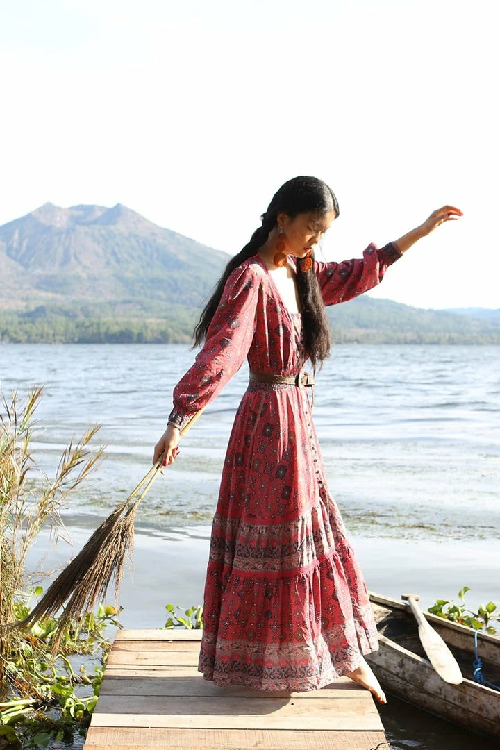 Tulle And Batiste Shanaya Gown - Scarlet - Preorder Dresses 2 Tulle And Batiste Shanaya Gown - Scarlet - Preorder Dresses