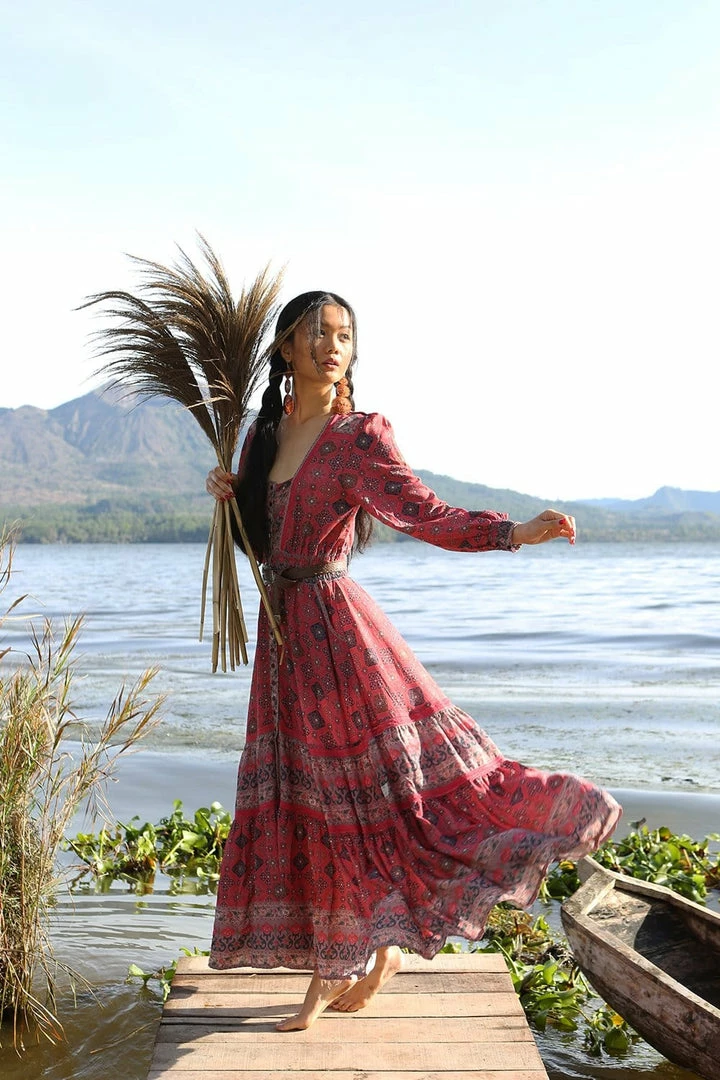 Tulle And Batiste Shanaya Gown - Scarlet - Preorder Dresses 1 Tulle And Batiste Shanaya Gown - Scarlet - Preorder Dresses