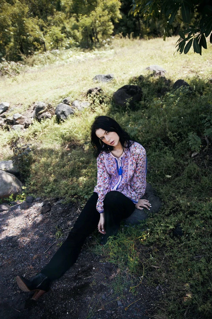 Tulle And Batiste Sharon Boho Blouse - Dawn Pink - Preorder 3 Tulle And Batiste Sharon Boho Blouse - Dawn Pink - Preorder