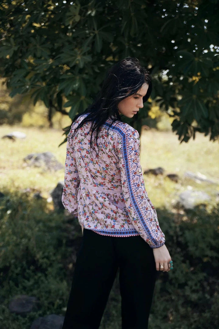 Tulle And Batiste Sharon Boho Blouse - Dawn Pink - Preorder 6 Tulle And Batiste Sharon Boho Blouse - Dawn Pink - Preorder