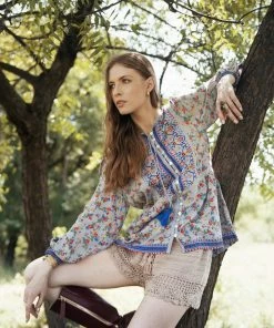 Tulle And Batiste Sharon Boho Blouse - Lavender Grey - Preorder Casual Dresses 10 Tulle And Batiste Sharon Boho Blouse - Lavender Grey - Preorder Casual Dresses