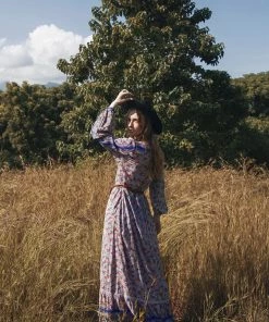 Tulle And Batiste Dresses Sharon Boho Dress - Lavender Grey - Preorder 10 Tulle And Batiste Dresses Sharon Boho Dress - Lavender Grey - Preorder