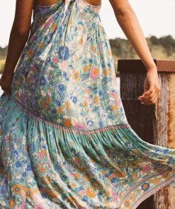 Arnhem Dresses Sophia Strappy Midi - Green Cove