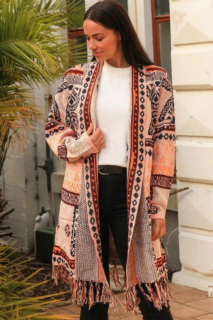 ISABELLA Jessie Knit Cardigan - Sunrise 1 ISABELLA Jessie Knit Cardigan - Sunrise