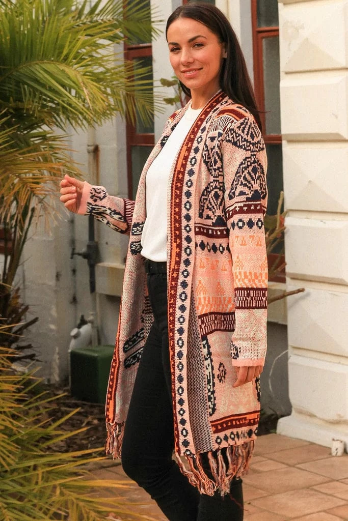 ISABELLA Jessie Knit Cardigan - Sunrise 2 ISABELLA Jessie Knit Cardigan - Sunrise