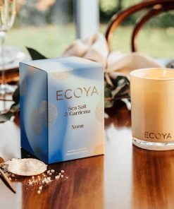 ECOYA Limited Edition: Sea Salt & Gardenia At Noon Madison Candle