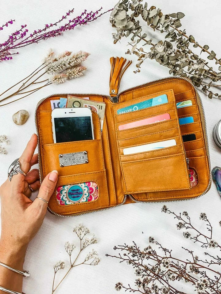 MAHIYA Golden Gypsy Wallet Clutches And Wallets