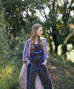 Tulle And Batiste Harper Kimono - Dawn Pink - Preorder