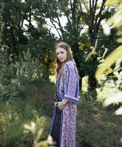 Tulle And Batiste Harper Kimono - Dawn Pink - Preorder