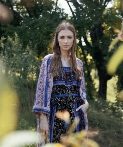 Tulle And Batiste Harper Kimono - Dawn Pink - Preorder