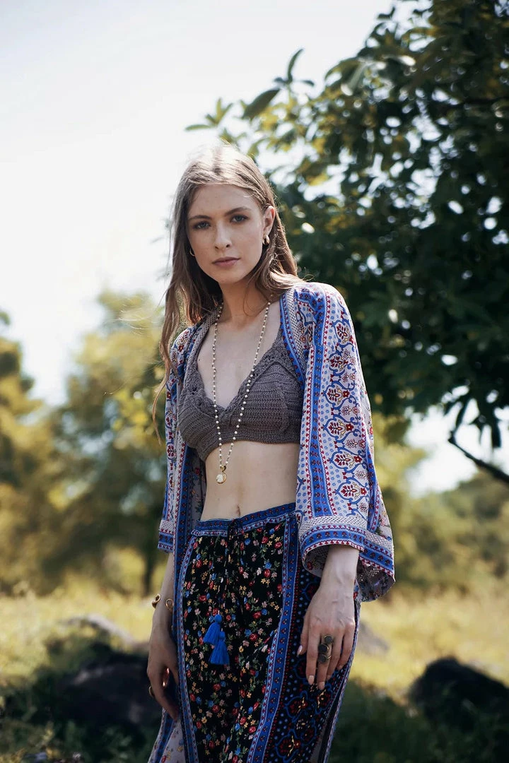 Tulle And Batiste Harper Kimono - Lavender Grey - Preorder Kimono | Duster 6 Tulle And Batiste Harper Kimono - Lavender Grey - Preorder Kimono | Duster