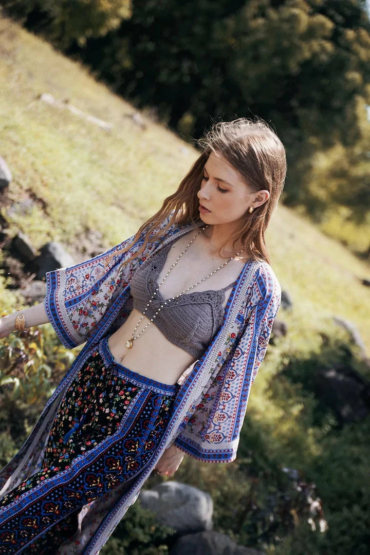 Tulle And Batiste Harper Kimono - Lavender Grey - Preorder Kimono | Duster 7 Tulle And Batiste Harper Kimono - Lavender Grey - Preorder Kimono | Duster