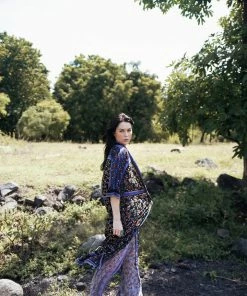 Tulle And Batiste Harper Kimono - Moonless Night - Preorder