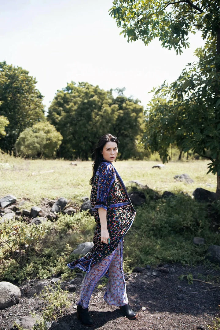 Tulle And Batiste Harper Kimono - Moonless Night - Preorder 2 Tulle And Batiste Harper Kimono - Moonless Night - Preorder