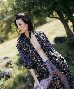 Tulle And Batiste Harper Kimono - Moonless Night - Preorder 12 Tulle And Batiste Harper Kimono - Moonless Night - Preorder