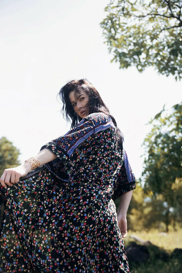 Tulle And Batiste Harper Kimono - Moonless Night - Preorder 8 Tulle And Batiste Harper Kimono - Moonless Night - Preorder