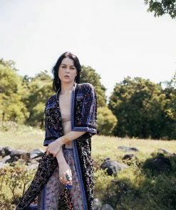 Tulle And Batiste Harper Kimono - Moonless Night - Preorder