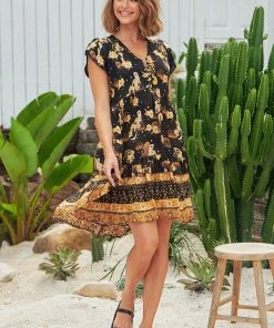 Jaase Tracey Dress - Starry Black