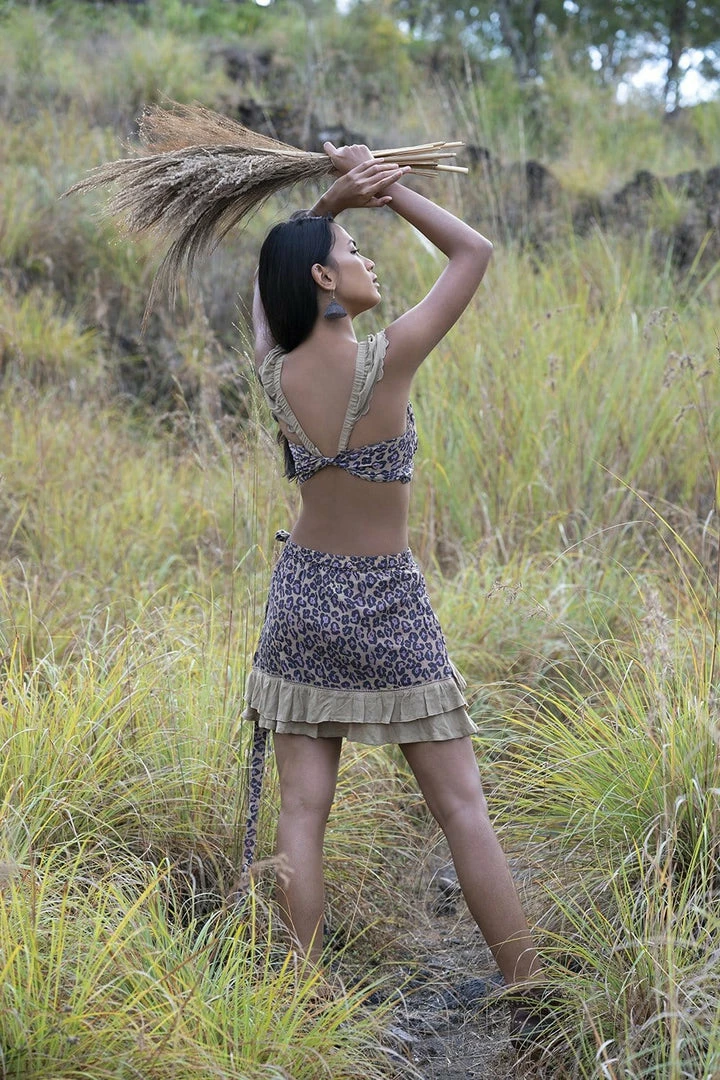 Tulle And Batiste Wild Heart Mini Skirt - Chestnut - Preorder 5 Tulle And Batiste Wild Heart Mini Skirt - Chestnut - Preorder