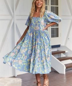 Jaase Dresses Rosella Dress - Blue Dusk