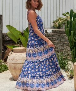 Jaase Cognac Maxi Dress - Camelia Dresses