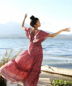 Tulle And Batiste Yasmine Gown - Scarlet - Preorder Dresses