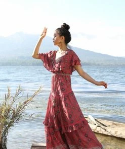 Tulle And Batiste Yasmine Gown - Scarlet - Preorder Dresses