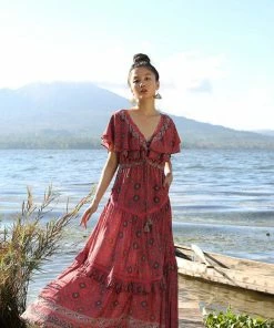 Tulle And Batiste Yasmine Gown - Scarlet - Preorder Dresses