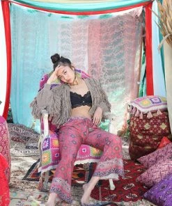 Tulle And Batiste Bottoms Zaara Flair Pants - Scarlet - Preorder