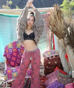 Tulle And Batiste Bottoms Zaara Flair Pants - Scarlet - Preorder